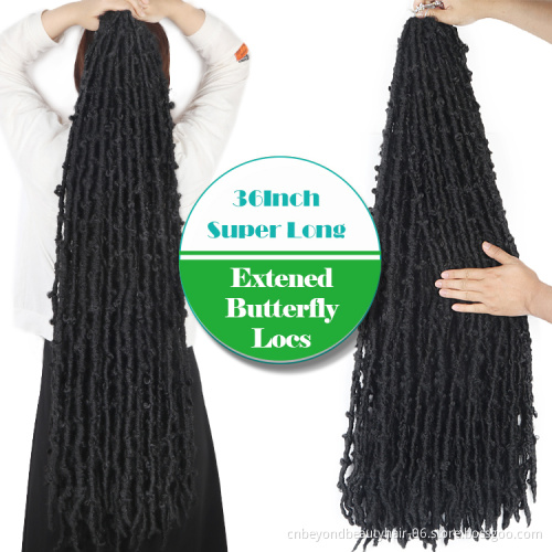 wholesale 14inch 24inch 36 inch Butterfly Locs Nu Distressed Butterfly Locs Nu Soft Locs Crochet Hair